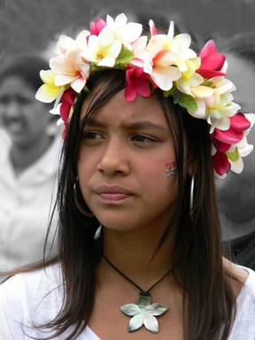  One of the many spectators who enjoyed the Manukau 2008 Polyfest competitions